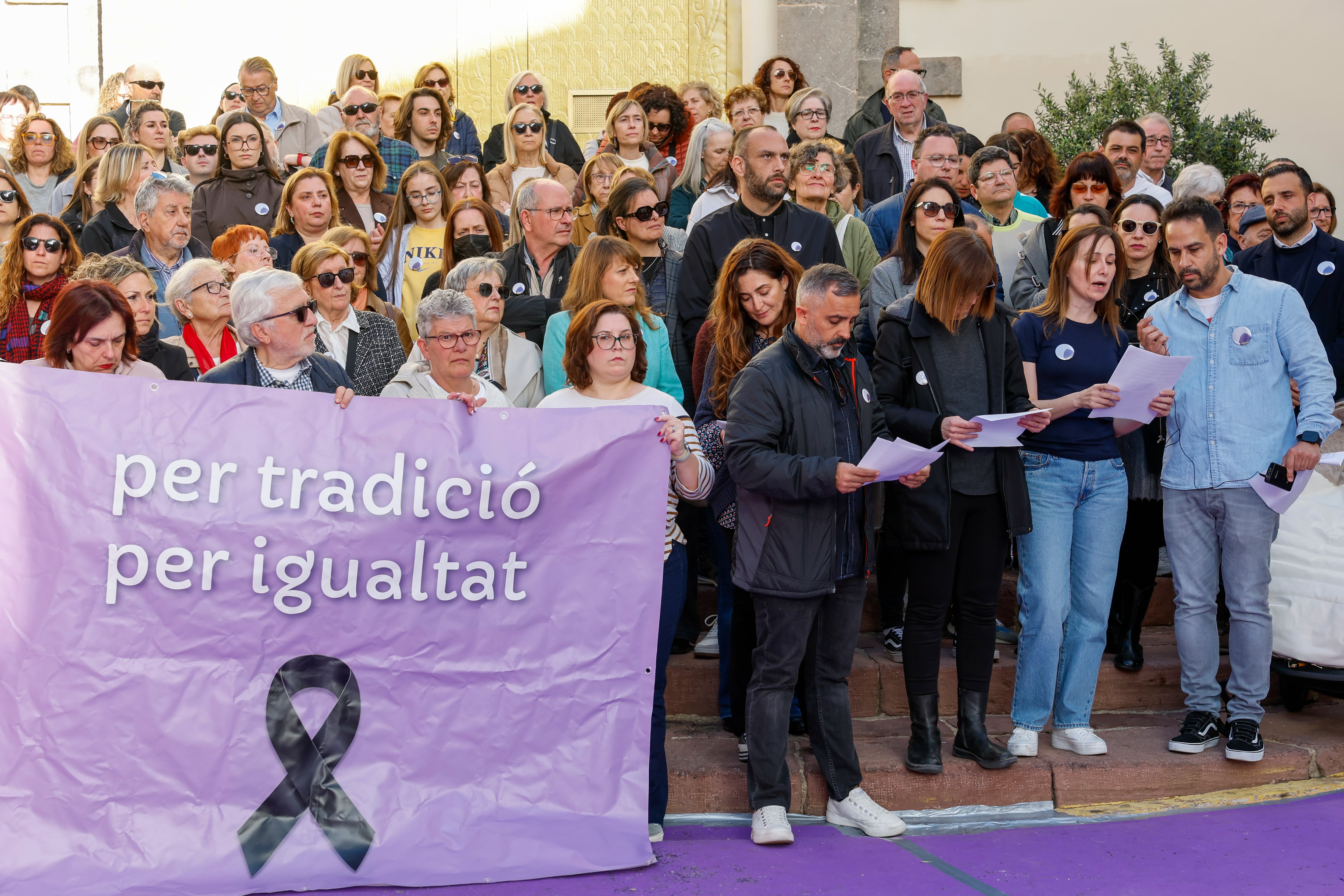 Vista general de la V Concentración por una Semana Santa Inclusiva en Sagunto 