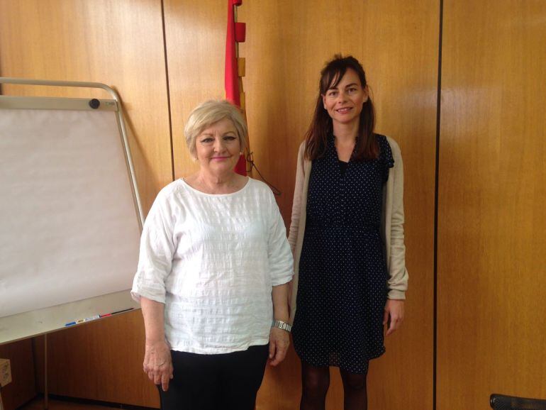 Balfagón en una reunión con la consellera Lydia Jurado