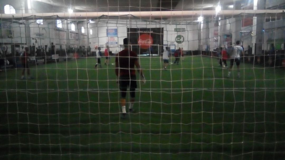 Imagen del entrenamiento el viernes en Indoor Jerez