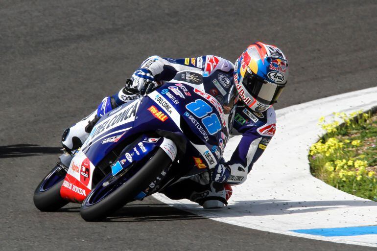 Jorge Martín en los entrenamientos en el Circuito de Jerez 