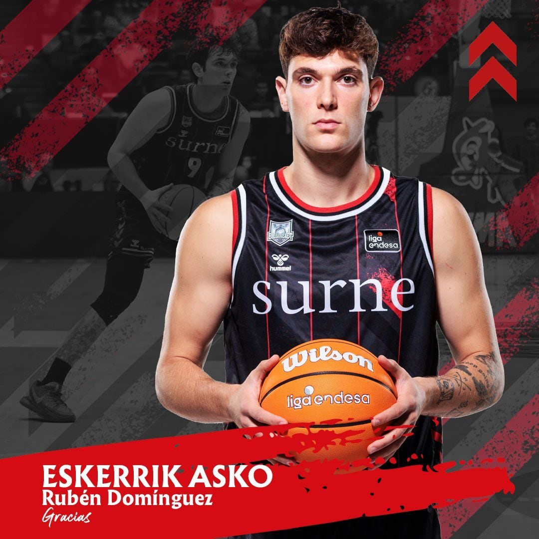 El Surne Bilbao Basket comunicó la salida del alero gaditano a la NCAA. Foto: Bilbao Baskte.