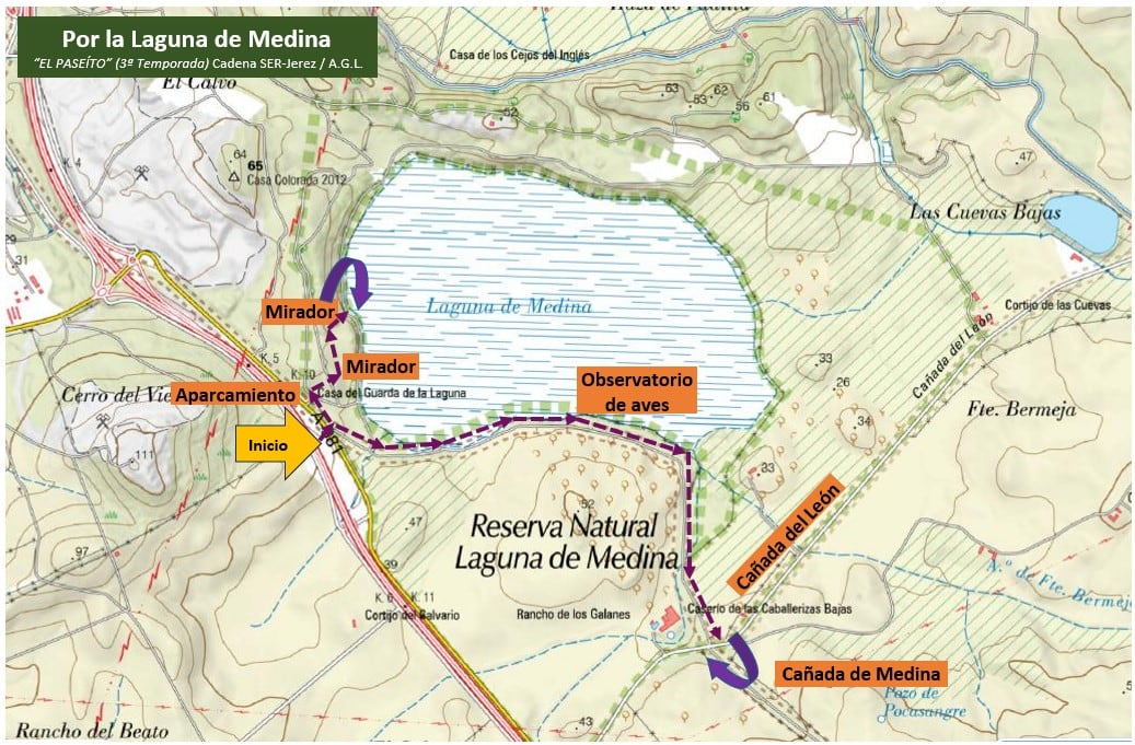 Recorrido por la Laguna de Medina