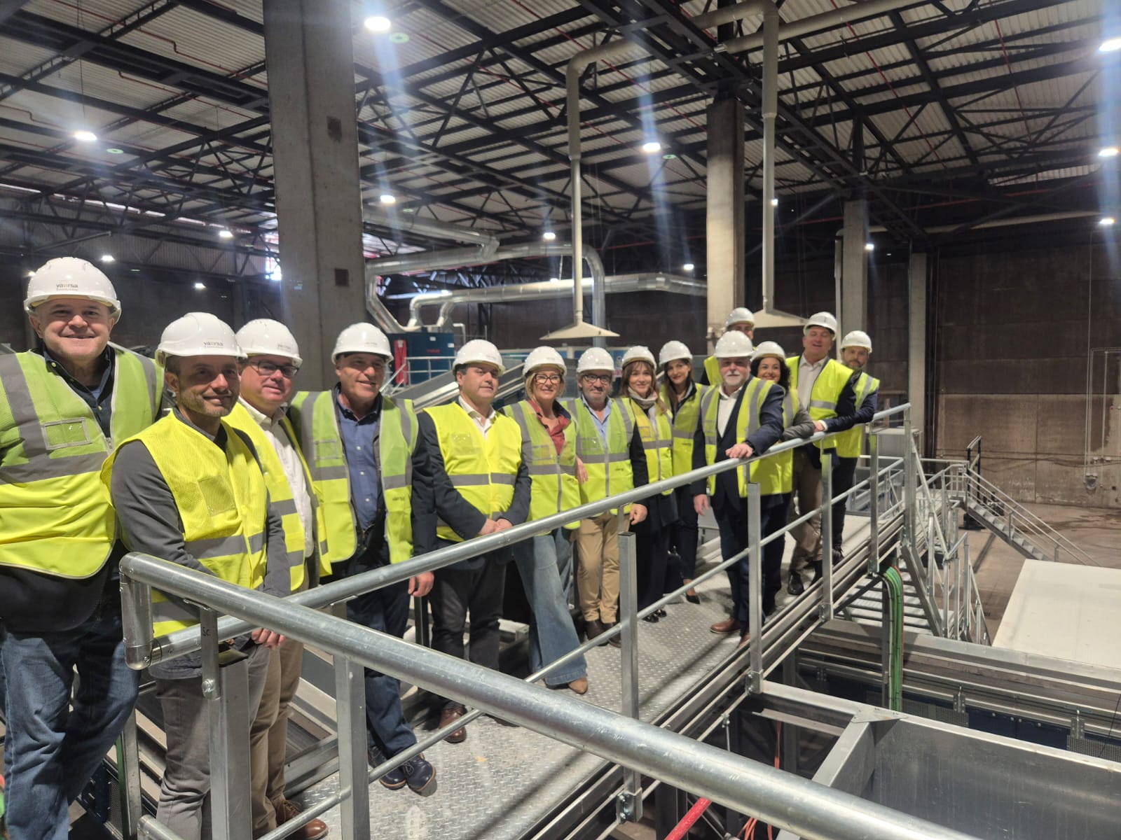 Visita a la planta de tratamiento de Vaersa