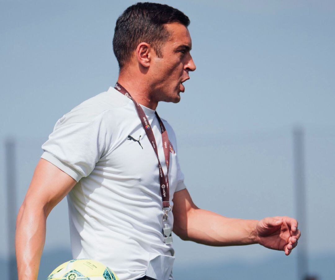 Francisco, en un dels entrenaments d'aquesta setmana a La Vinya.