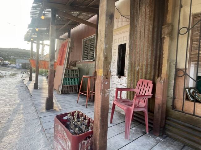 Escenarios del rodaje en Los Mateos, ambientado como un poblado mejicano