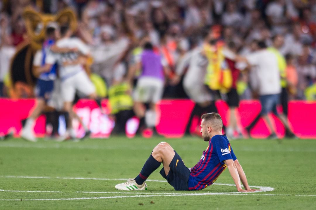 Jordi Alba tras la derrota en la final de la Copa del Rey