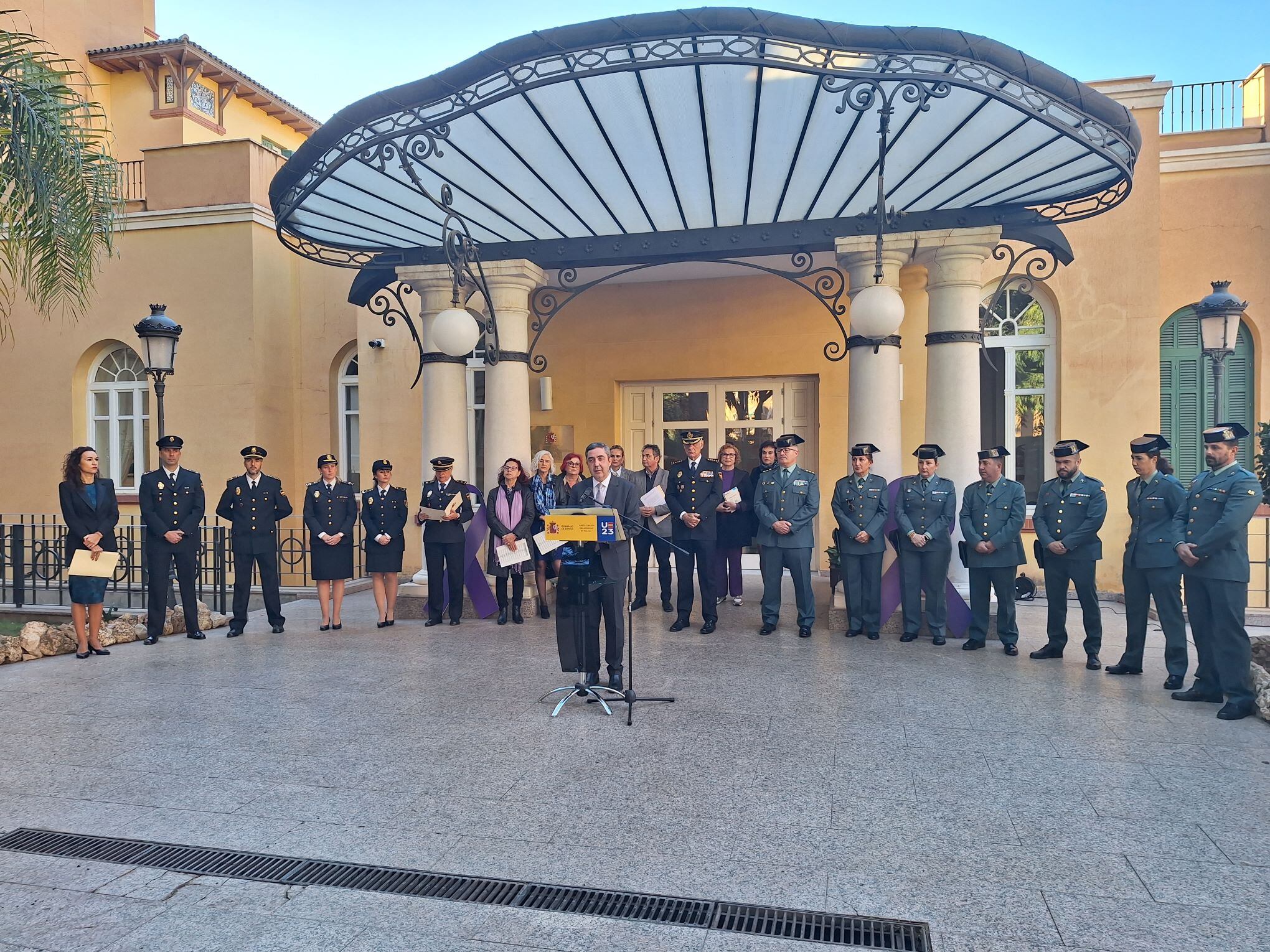 Acto oficial 25N en la Subdelegación del Gobierno en Málaga