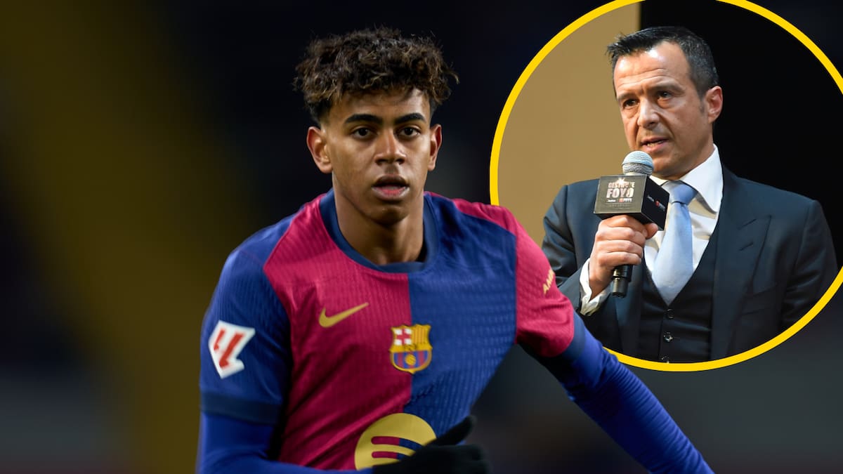Jorge Mendes tranquiliza a los culés: "Claro que Lamine va a renovar con el Barça"