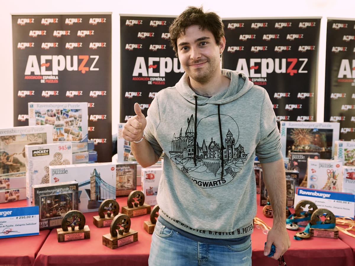 Alejandro Clemente, triunfador del Campeonato de España de puzles celebrado en Ávila
