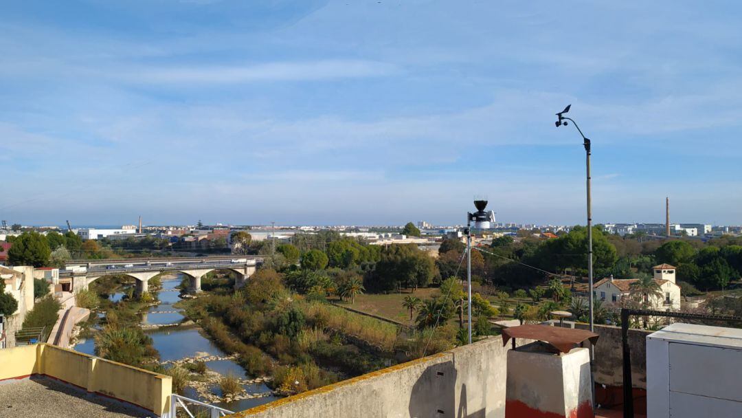 Estación meteorológica en el antiguo Mercado municipal de Gandia