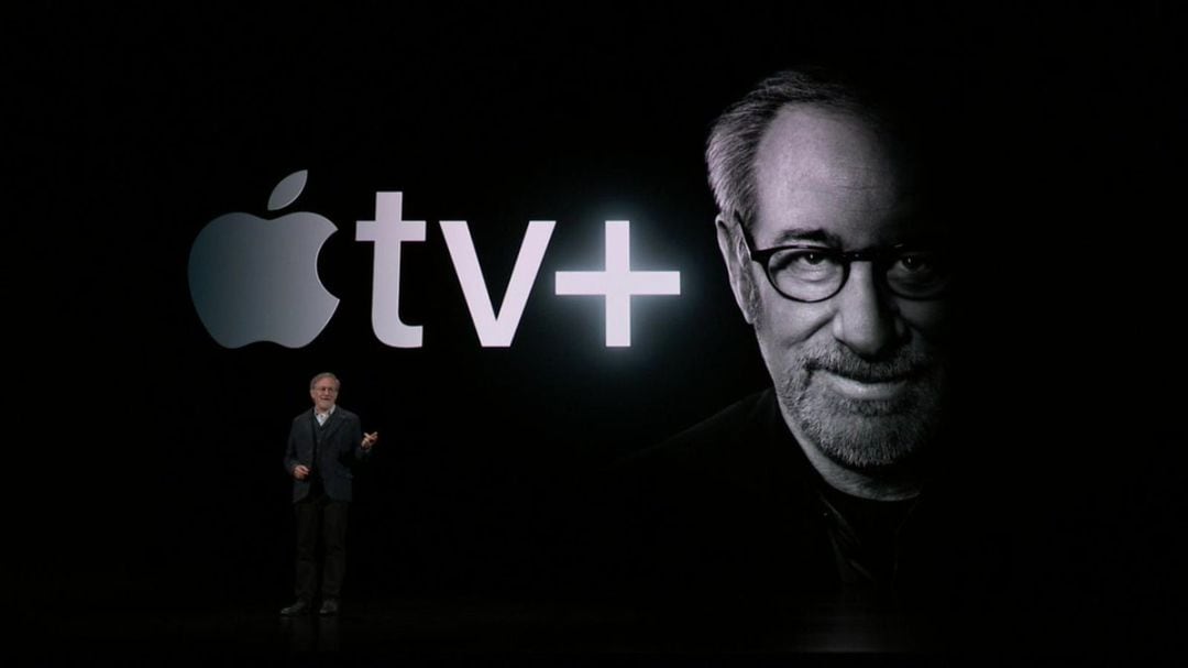 Steven Spielberg, durante la presentación de la nueva plataforma de Apple