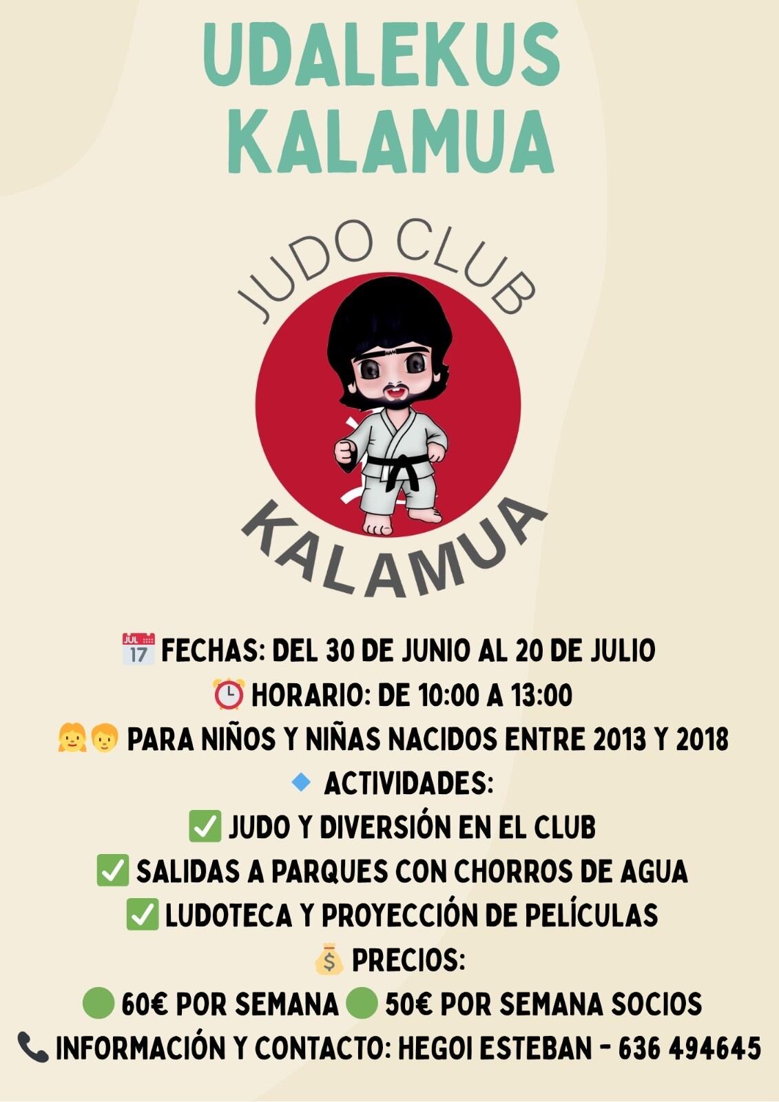 El club Kalamua ha organizado para este verano sus primeras colonias o "udalekus"