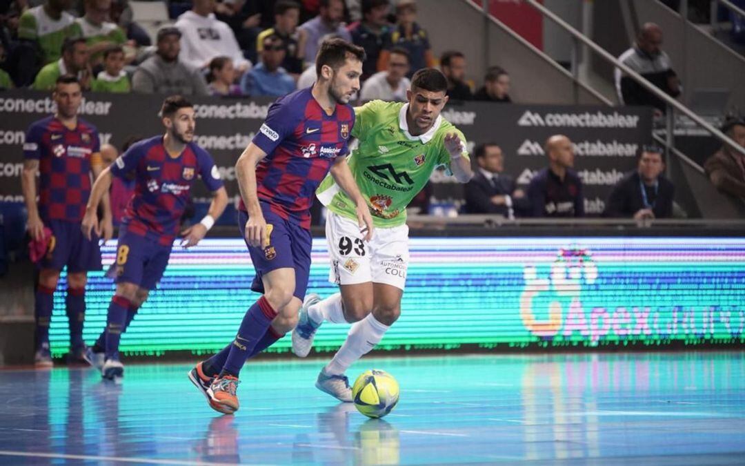 Encuentro de liga entre el Barça y el Palma Futsal.