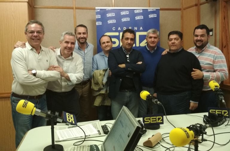 Salomón Hachuel, Diego Suárez, Manuel Hurtado, Manuel González, Javier González, Antonio Palomar, El Mani y Romualdo Garrido