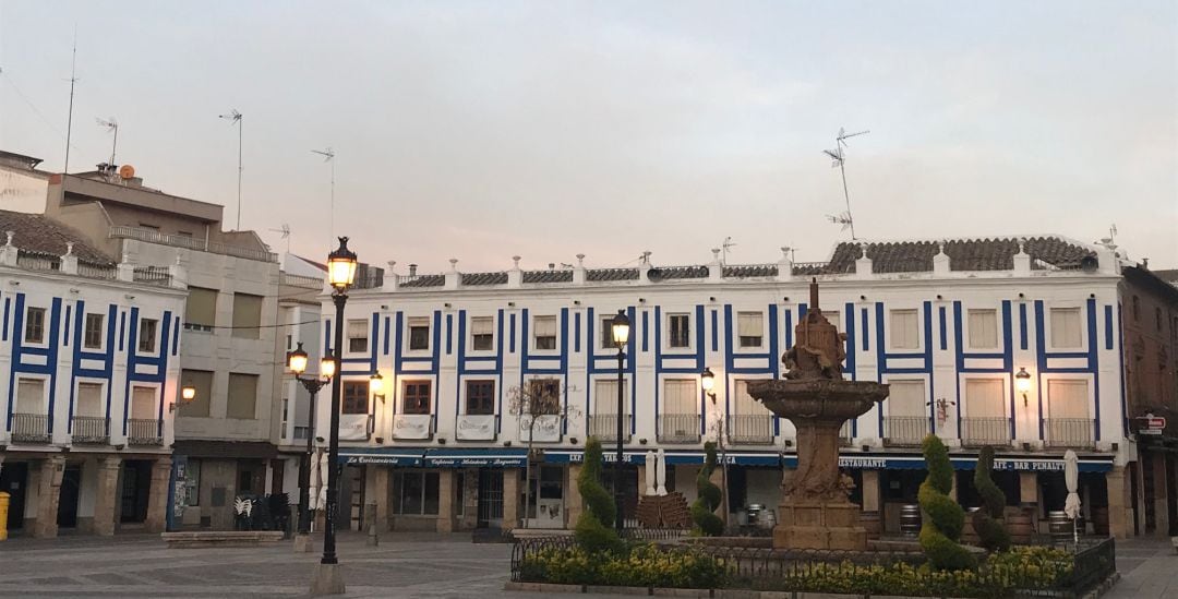 Imagen de archivo de la Plaza de España de Valdepeñas (Ciudad Real) 