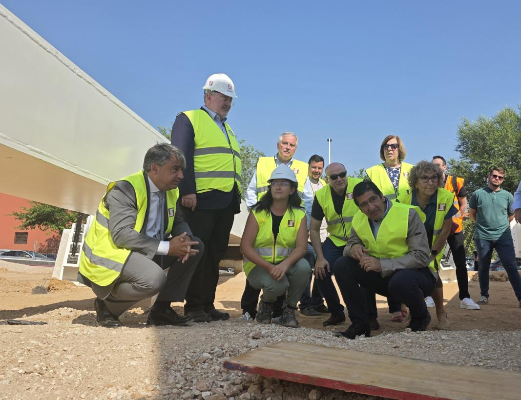 Autoridades visitan obras construcción pasarela Ciudad Real-Miguelturra