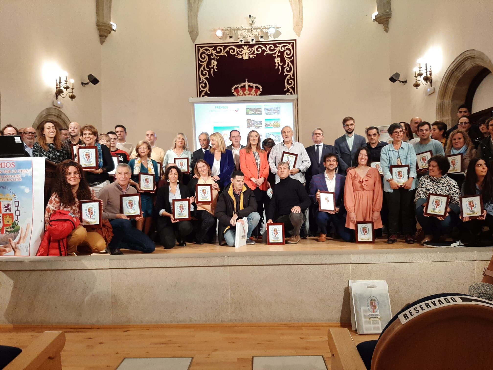 Los premiados de ‘Castilla y León por la Vida’ que organiza la Federación de Donantes de Sangre.