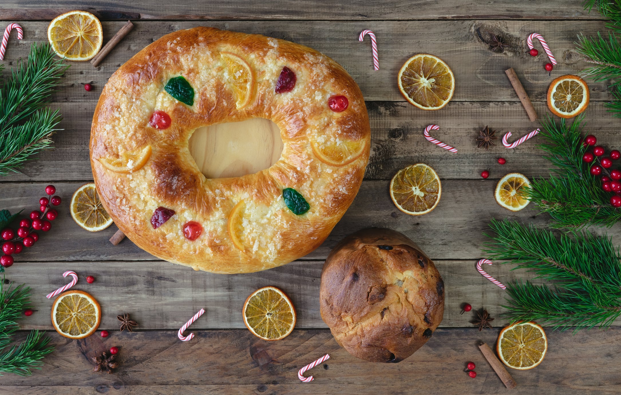 Roscón de Reyes y &#039;panettone&#039;.