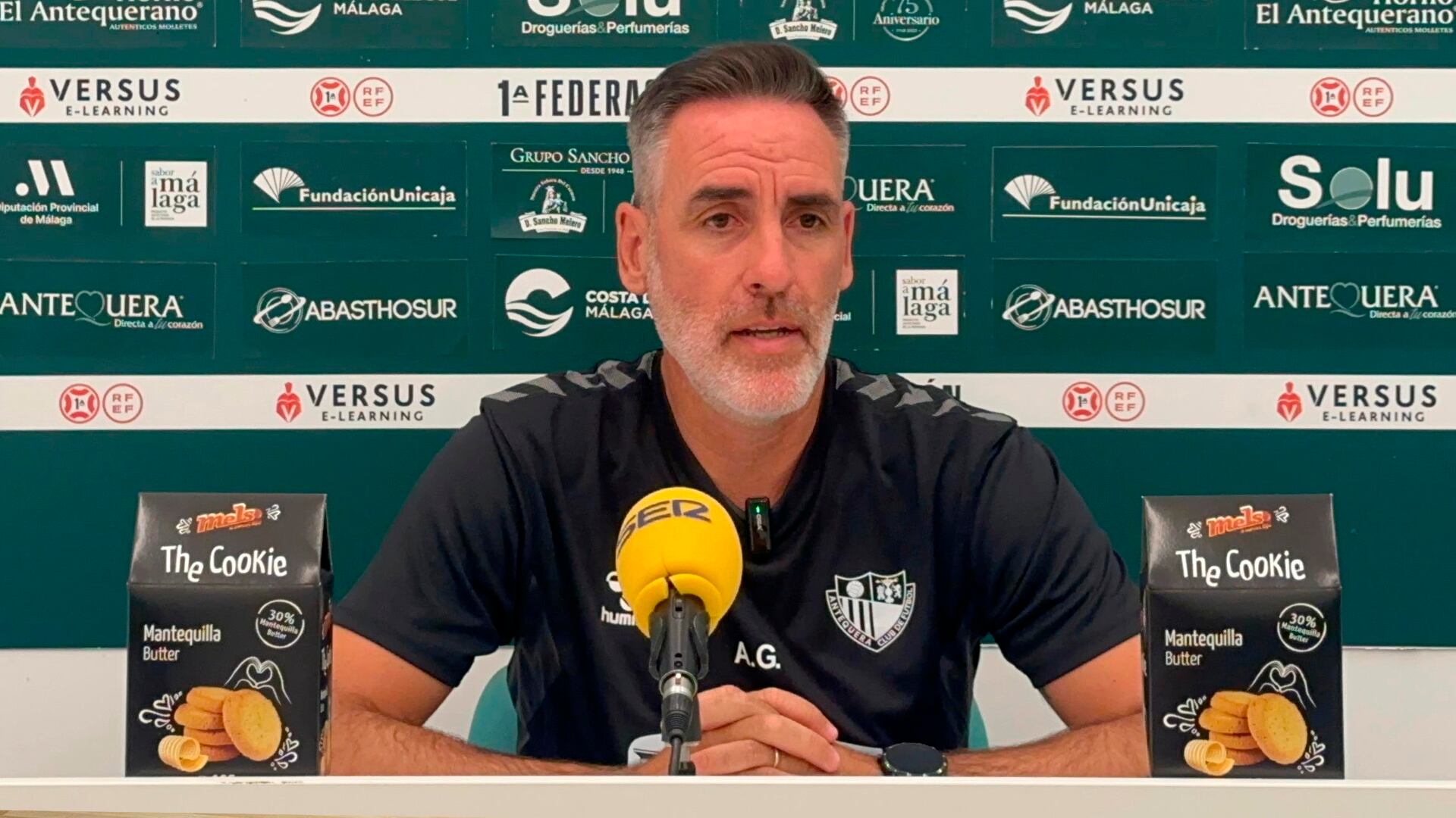 Abel Gómez en rueda de prensa