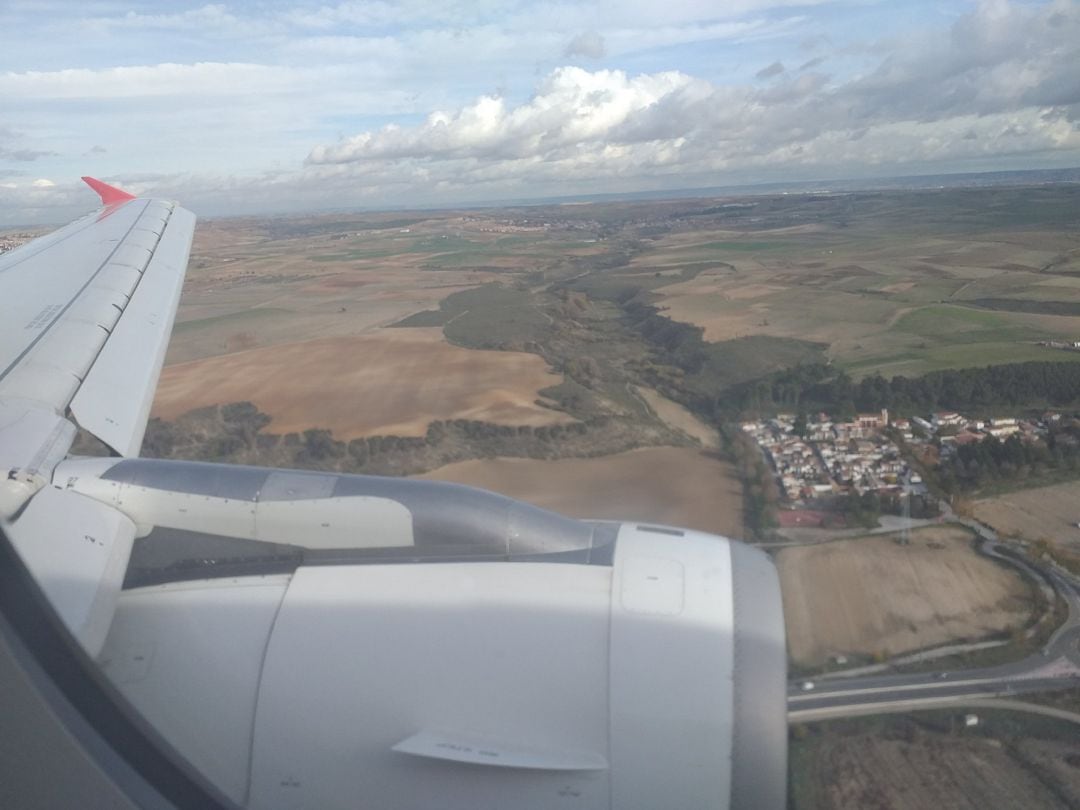 Vista desde el avión