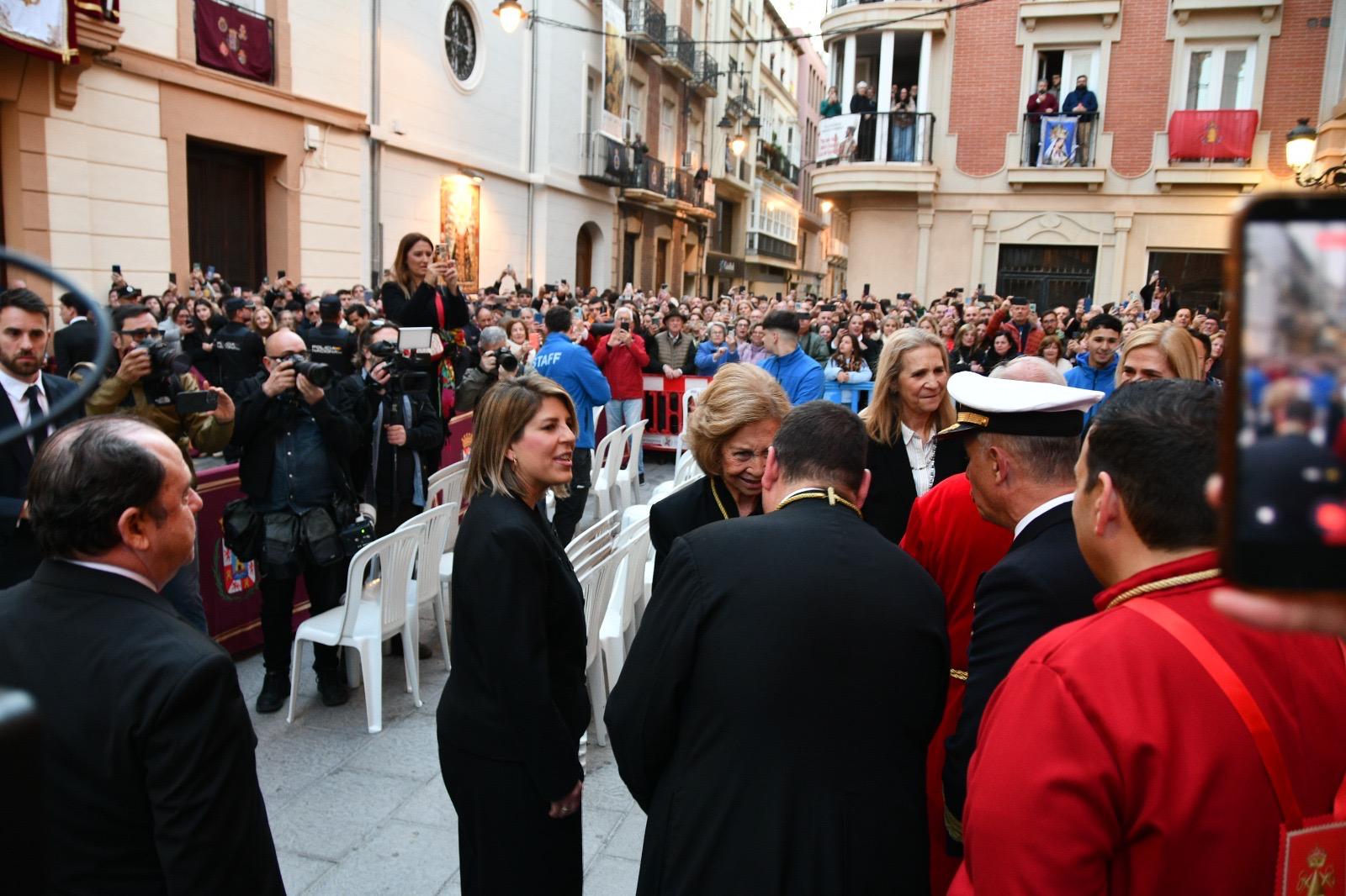 Visita de la Reina Sofía a la Semana Santa de Cartagena 2026