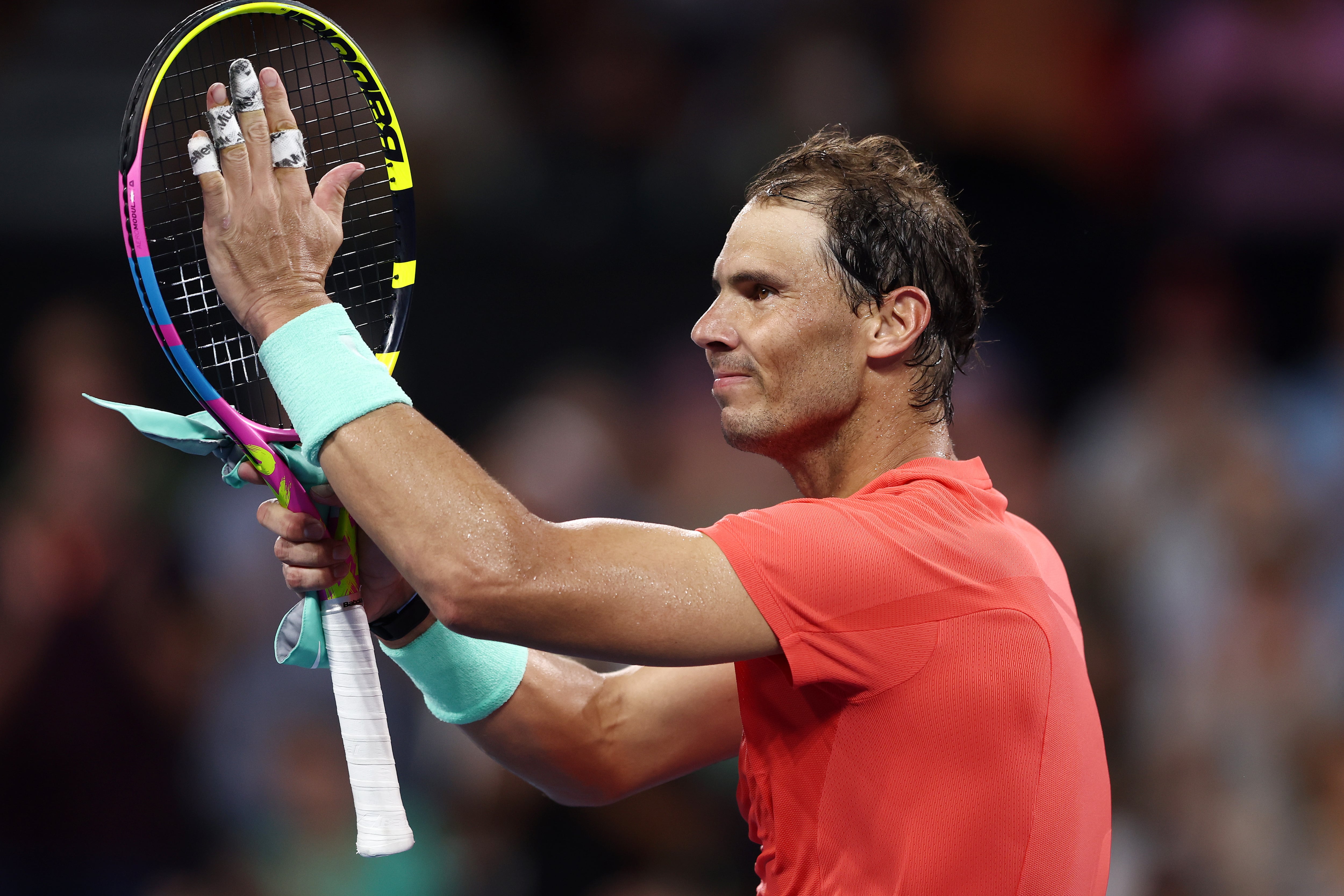 Rafael Nadal celebra su victoria contra Jason Kubler en el ATP 250 de Brisbane. (Photo by Chris Hyde/Getty Images)