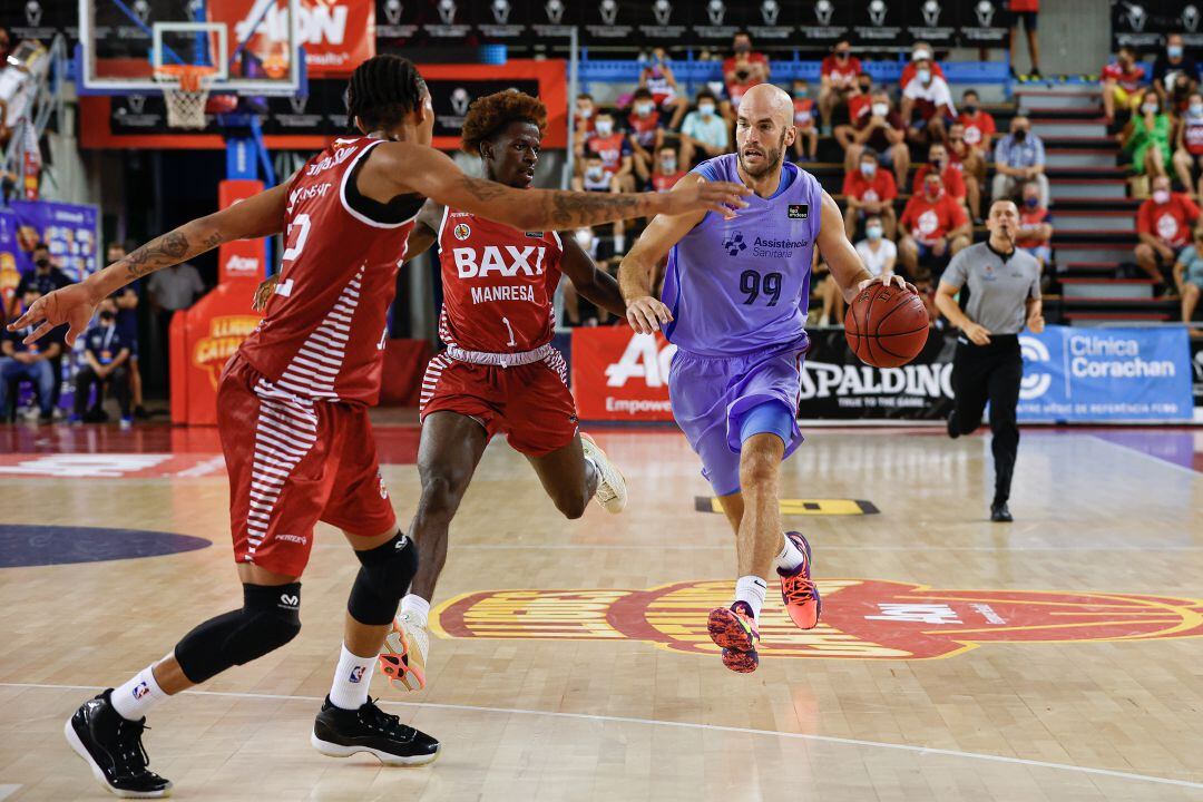 Nick Calathes, durante un partido contra el BAXI Manresa de esta temporada