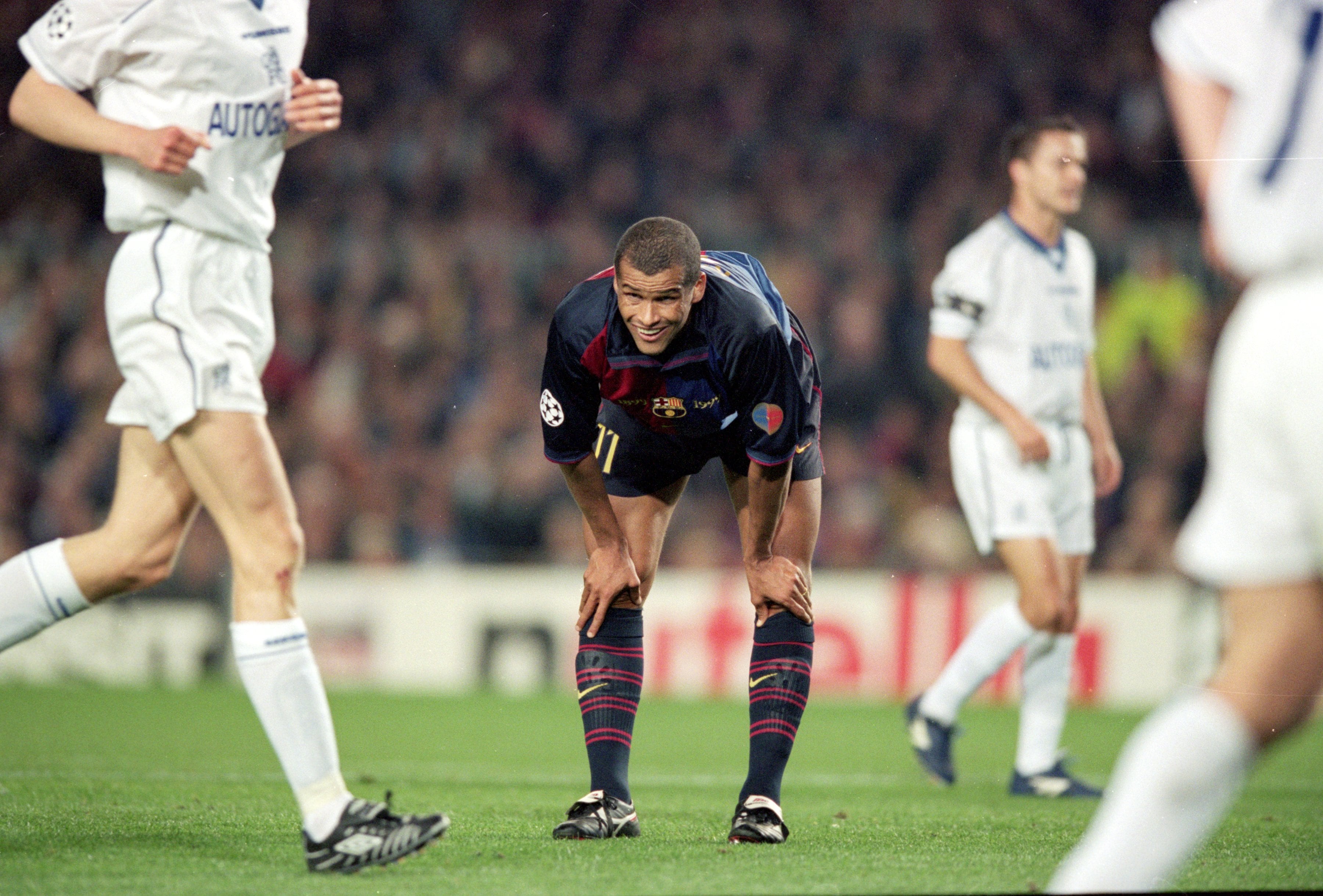 Rivaldo, durante un partido del FC Barcelona en Champions League ante el Chelsea FC