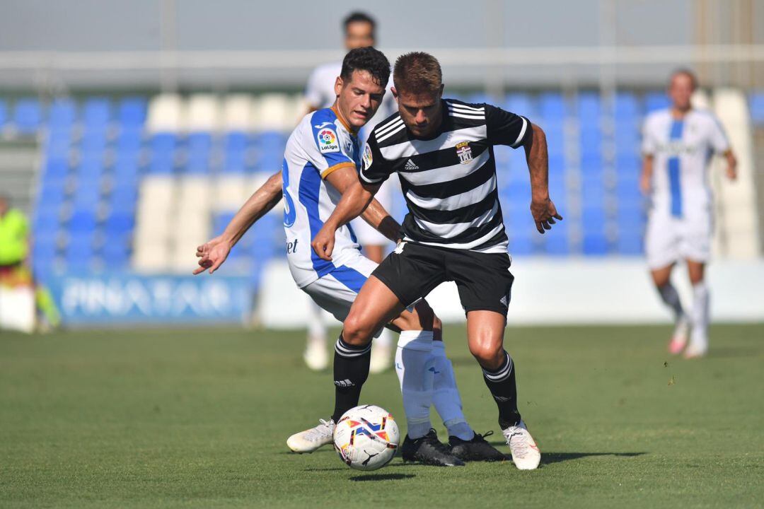 Fotografía correspondiente al partido entre el FC Cartagema y Leganés en Pinatar Arena