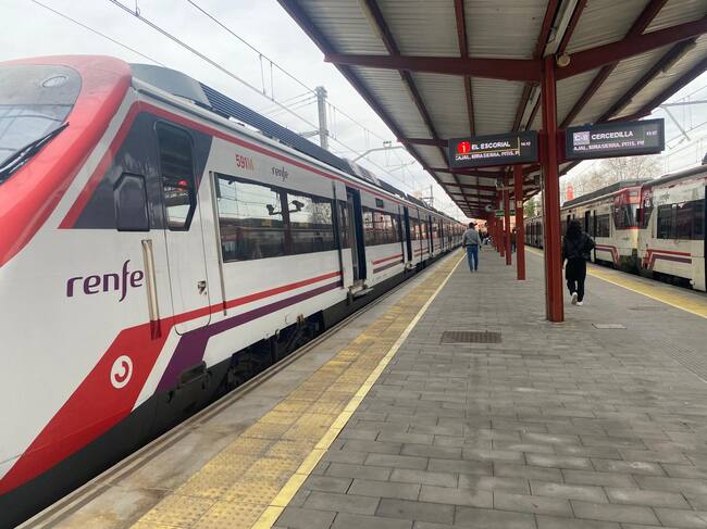 Cercanías en la estación de Guadalajara