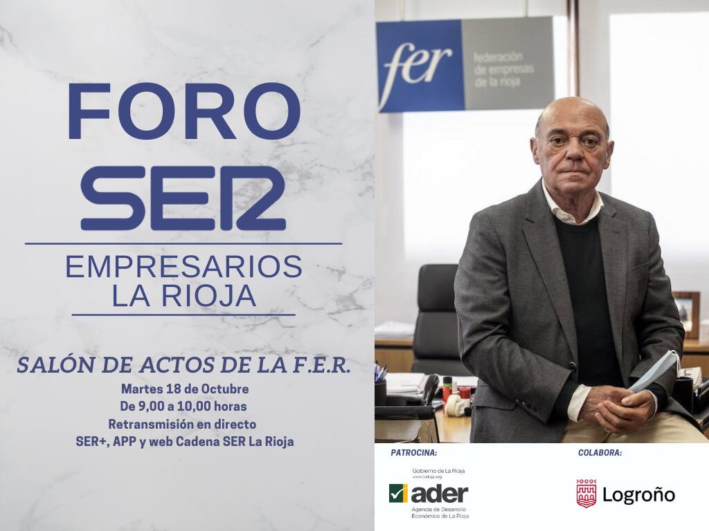 Jaime García Calzada, en el foro SER Empresarios La Rioja