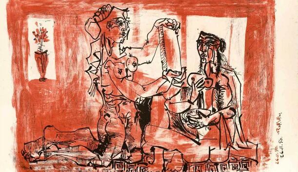 Una de las imágenes de Picasso que se exponen en Lima