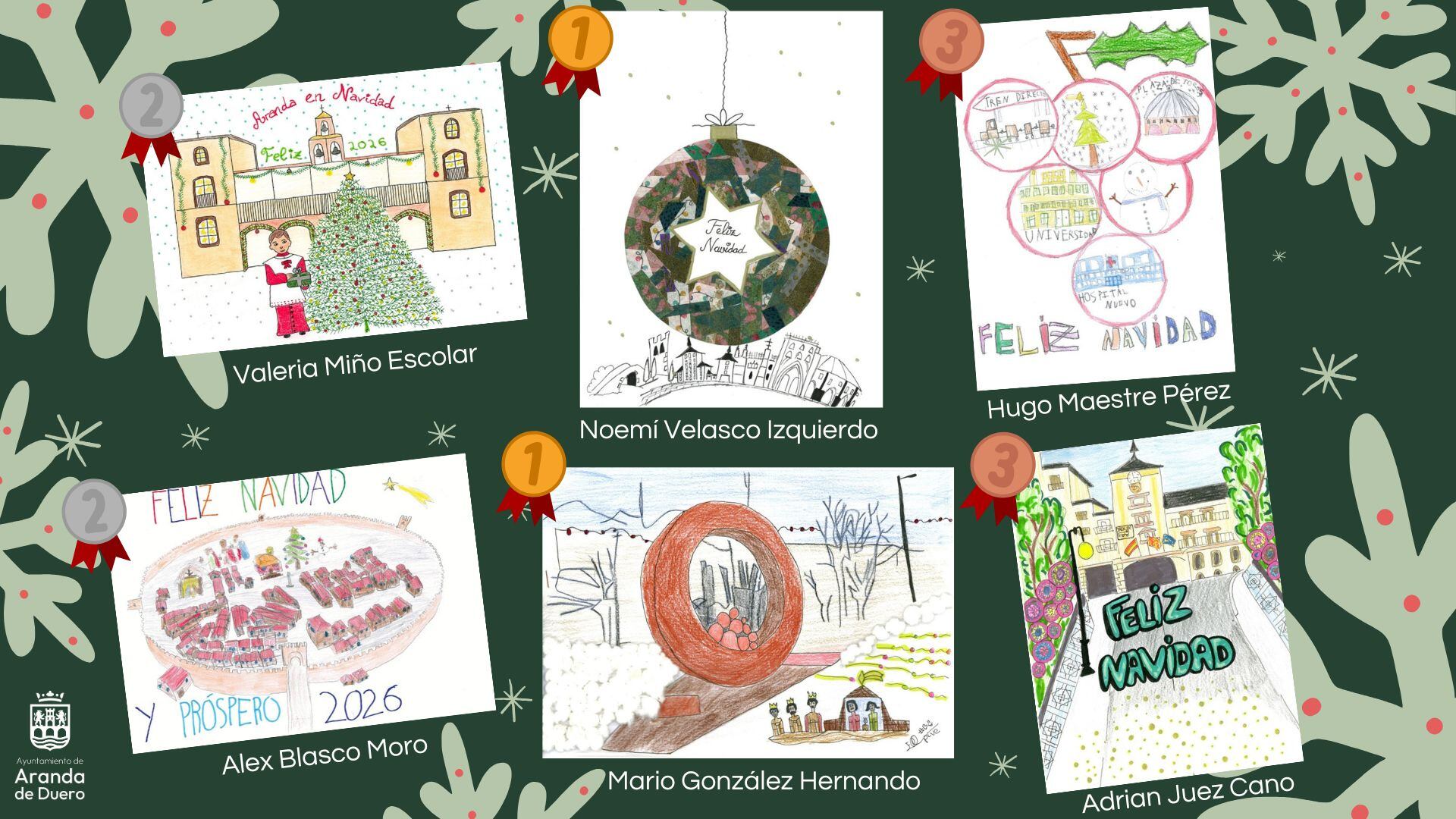 Las seis postales ganadoras