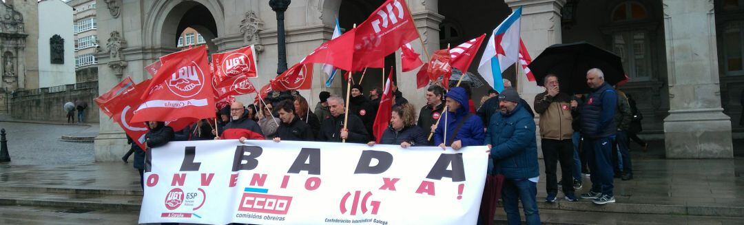 Movilización de los trabajadores de Nostián