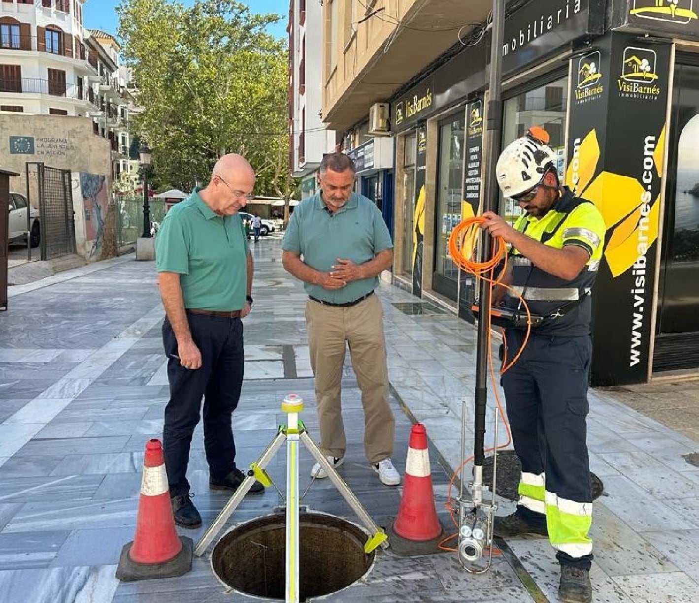 Lorca revisa la infraestructura de su alcantarillado.