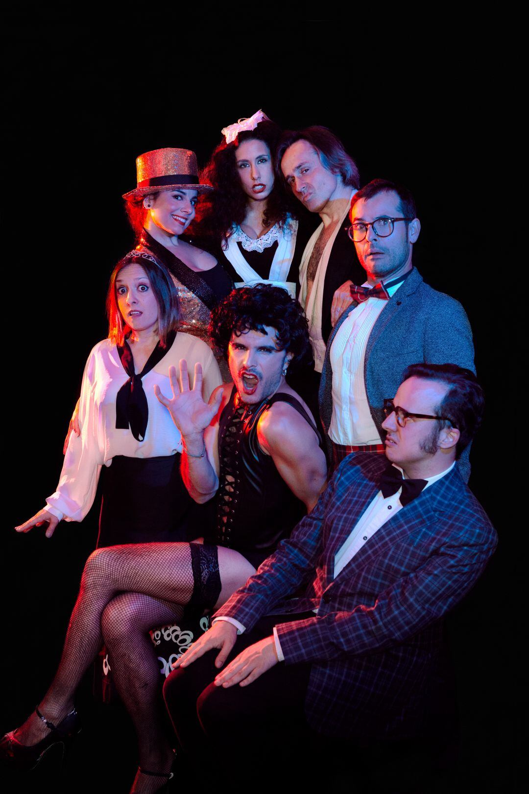 El elenco del espectáculo