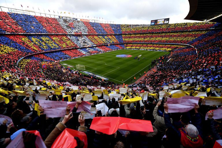 Vista general del estadio Camp Nou