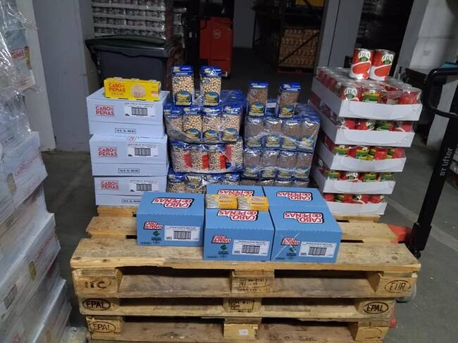 Artículos entregados a la Cruz Roja