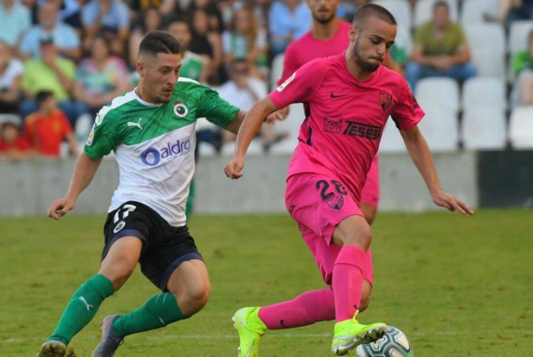 Ismael Casas, en el partido ante el Racing de Santander