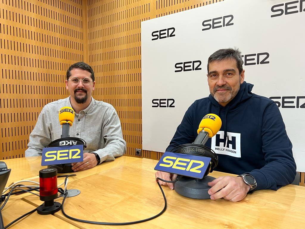 Jose Antonio Sánchez y Andrés Egea en Siempre Real Murcia