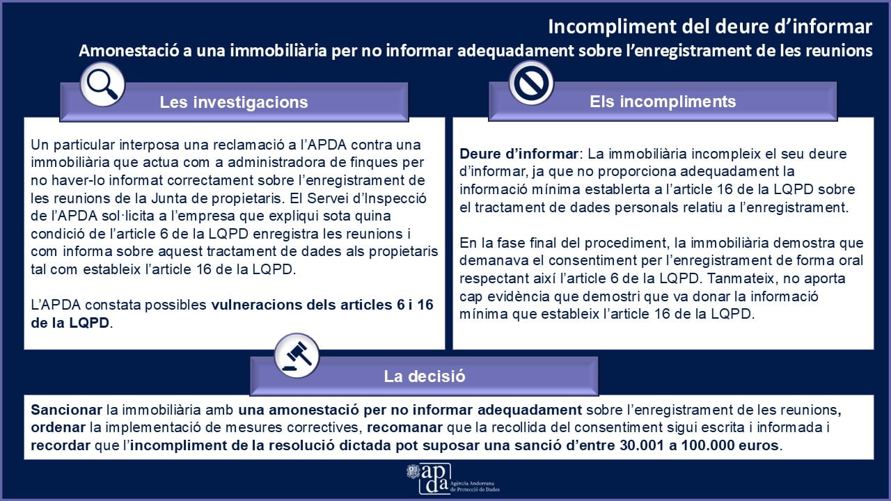 L&#039;Agència de Protecció de Dades ha detallat com es va produir el cas