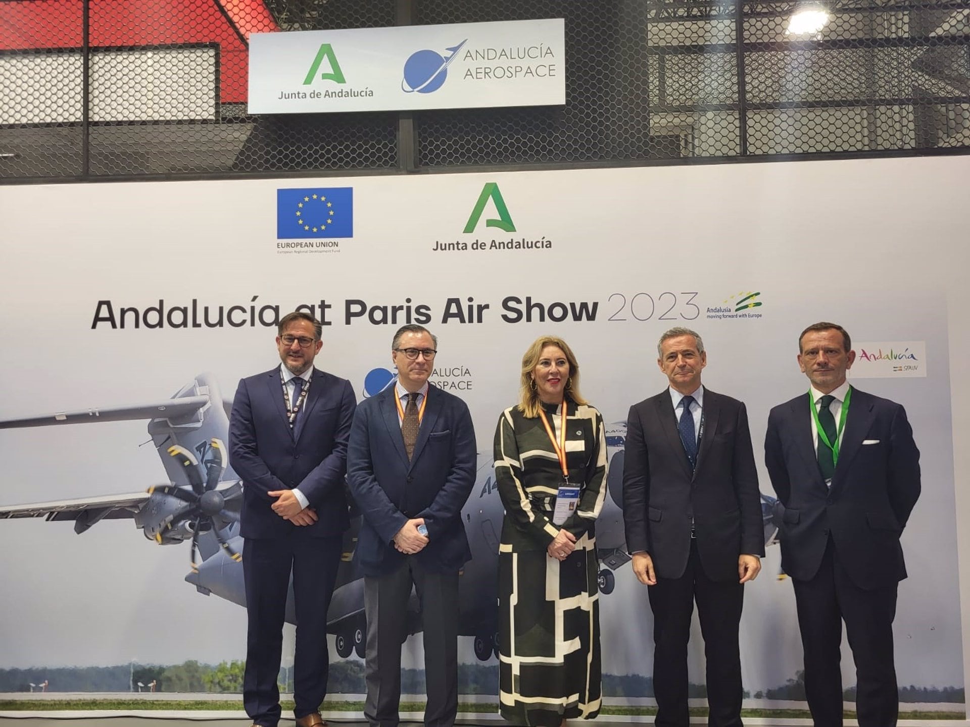22/06/2023 La consejera de Economía, Hacienda y Fondos Europeos, Carolina España, en  la feria París Air Show-Le Bourget, junto a profesionales del sector.
ESPAÑA EUROPA ANDALUCÍA ECONOMIA
JUNTA DE ANDALUCÍA
