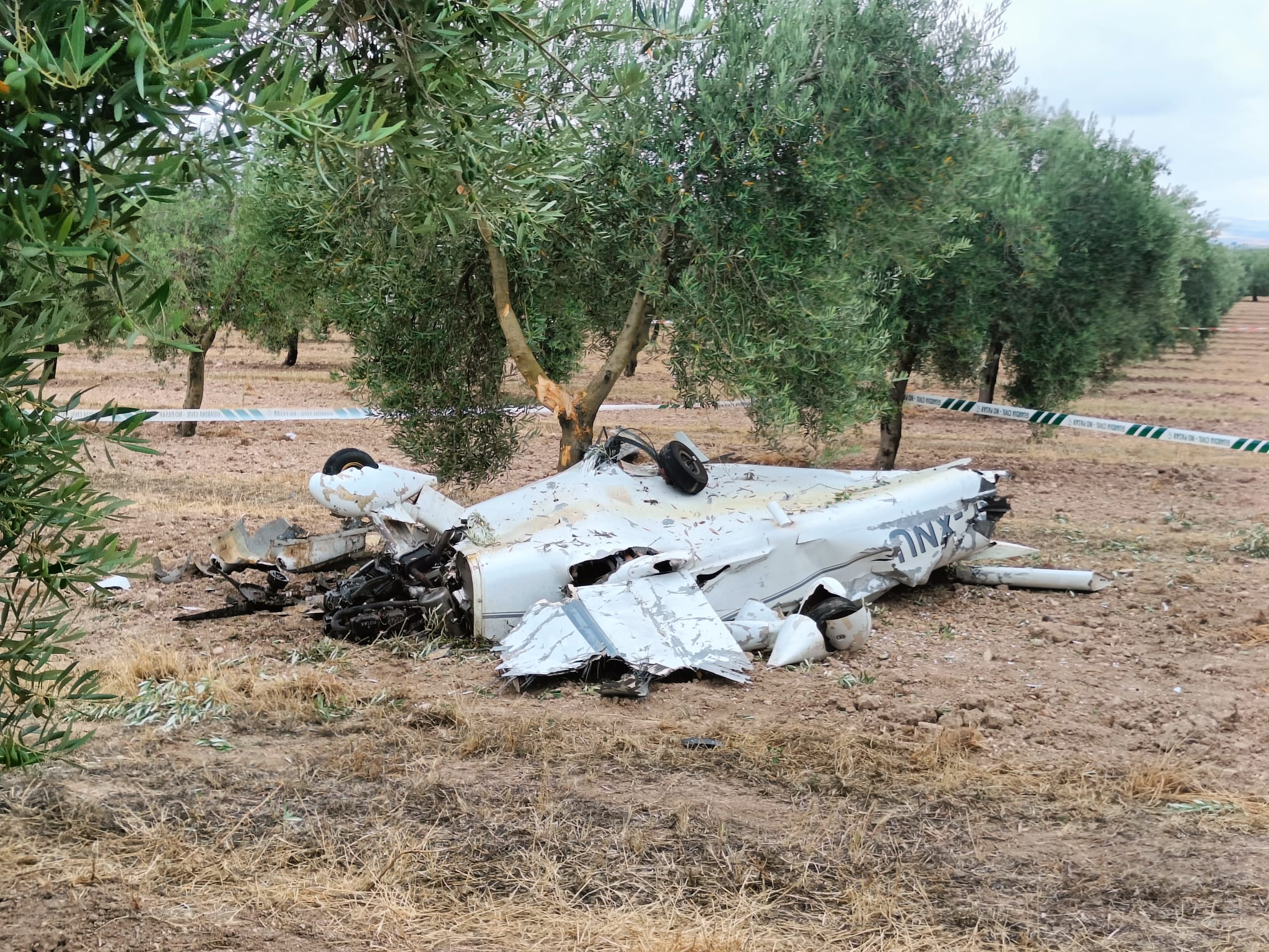 Ultraligero accidentado en Castro del Río