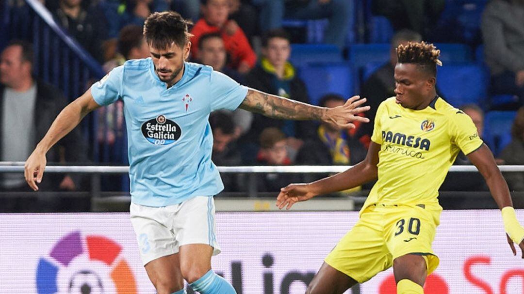 Costas durante el partido de ida en Villarreal