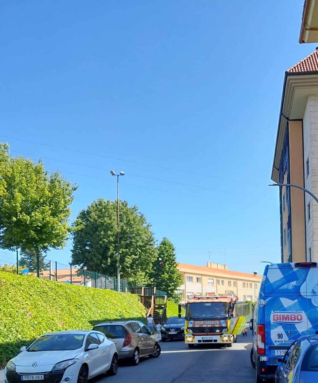 Imagen del operativo, al que acudió el Speis naronés (foto: Concello de Narón)