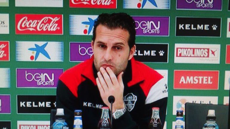 El técnico del Elche C.F. Rubén Baraja ve opciones de ascenso