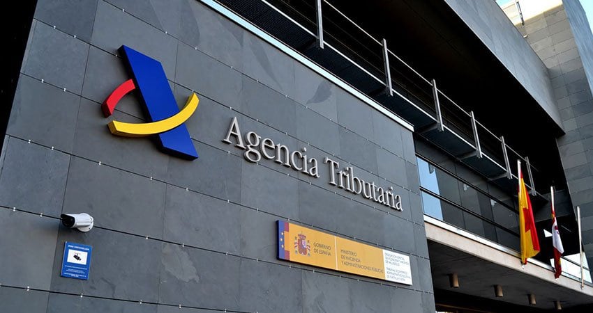 Fachada de la Agencia Tributaria