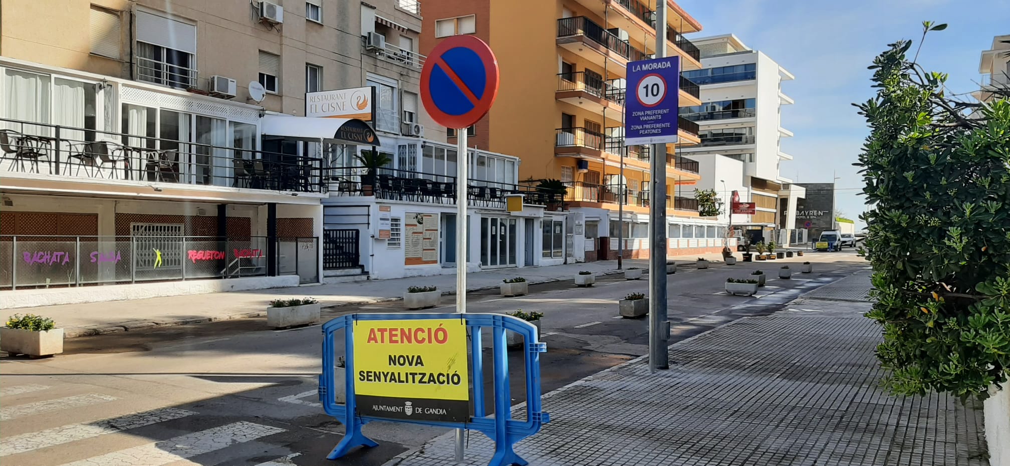 Nueva zona de La Morada en la playa de Gandia