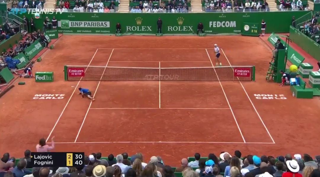 Fognini vs. Lajovic en la final de Montecarlo