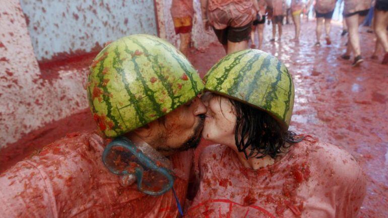 Foto de archivo: Tomatina de Buñol de 2015